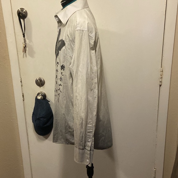 INC International Concepts printed Dress Shirt. Lg long sleeves - Picture 5 of 6